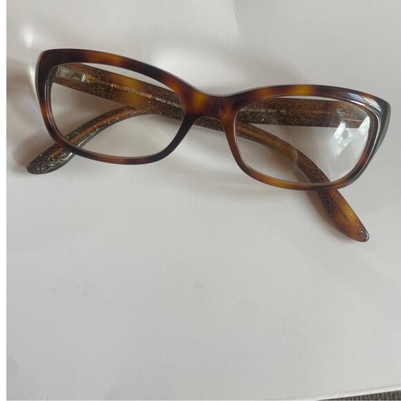 JIMMY CHOO Eho Tortoise Shell Glasses Frames Only Women's Made in Italy - Picture 3 of 6